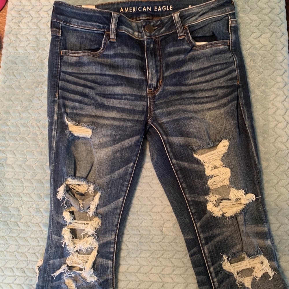 AE Next Level Stretch Destroyed Size 8